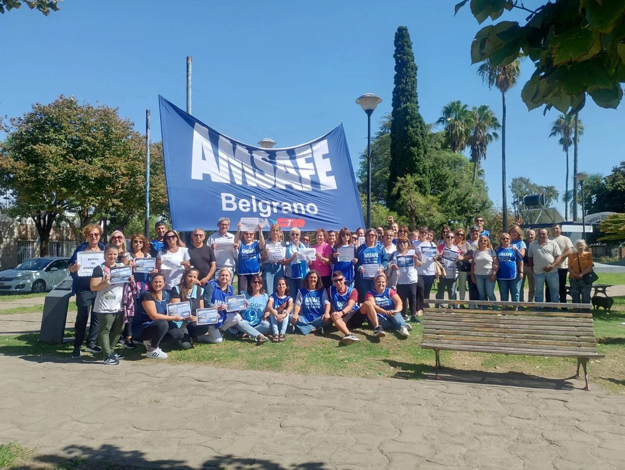 AMSAFE SE MOVILIZÓ EN LAS PAREJAS Y ANUNCIÓ NUEVAS PROTESTAS