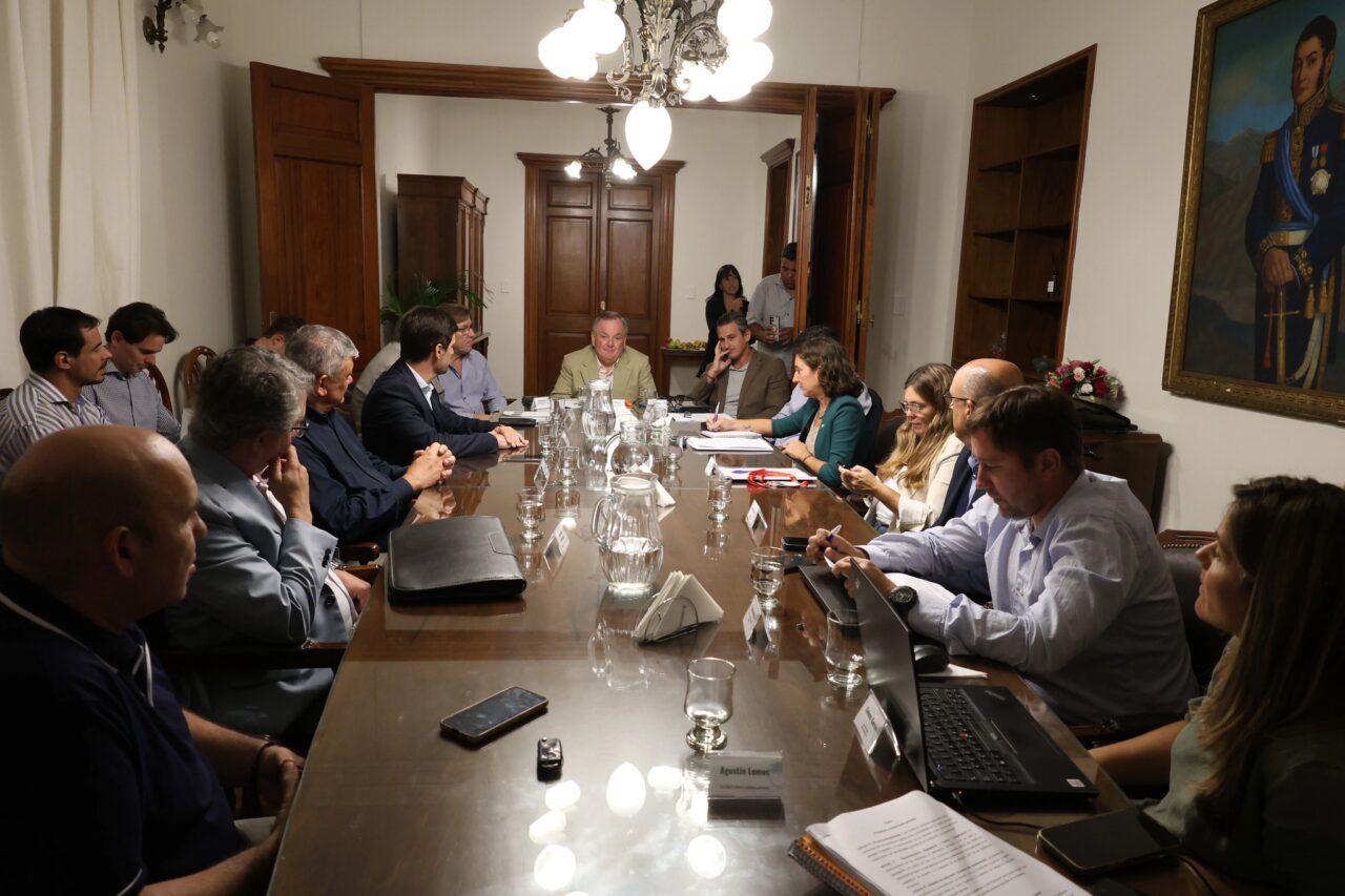 SENADORES RECIBIERON A INTENDENTES POR LA NUEVA LEY ORGÁNICA DE MUNICIPIOS