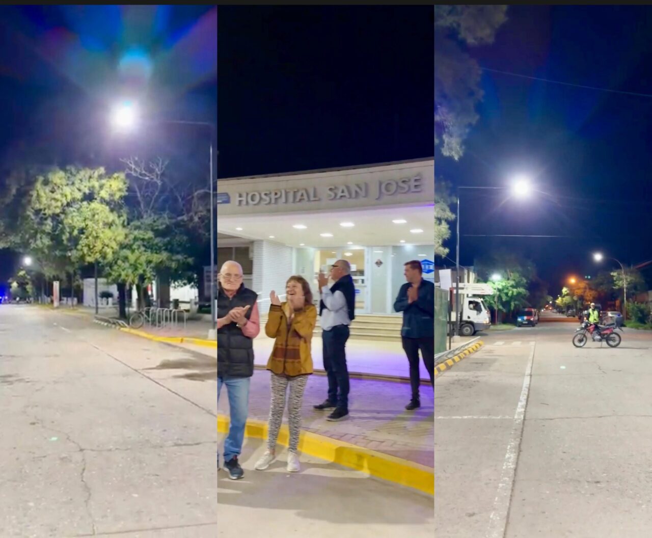 CAÑADA DE GÓMEZ: EL MUNICIPIO INAUGURÓ NUEVAS LUMINARIAS LED FRENTE AL HOSPITAL SAN JOSÉ