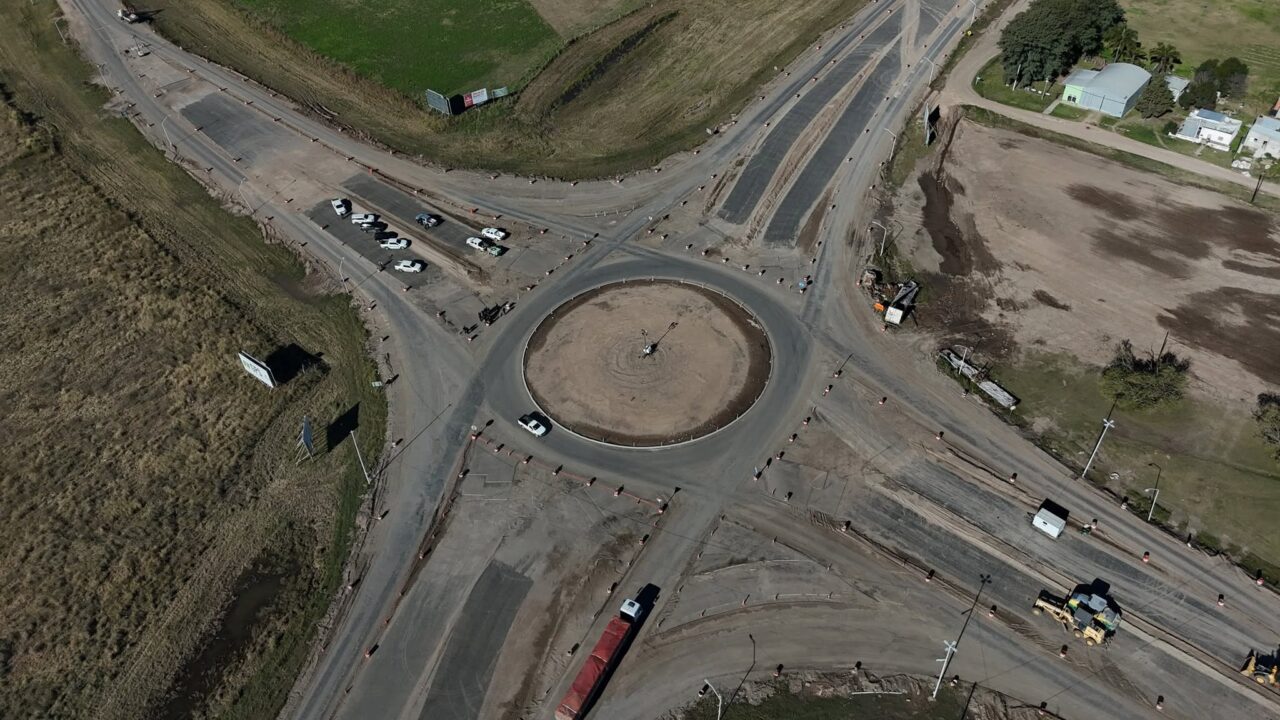 LA OBRA DE LA ROTONDA DE ARRUFÓ -RN34 Y RP39- AVANZA A PASOS SOSTENIDOS “HACIA SU ETAPA FINAL”