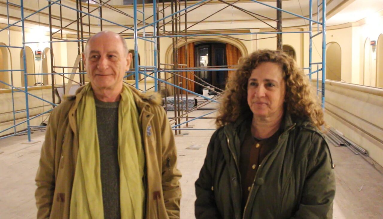 AVANZA LA REPARACIÓN DEL CIELO RASO DEL TEATRO D’ANNUNZIO LAS ROSAS