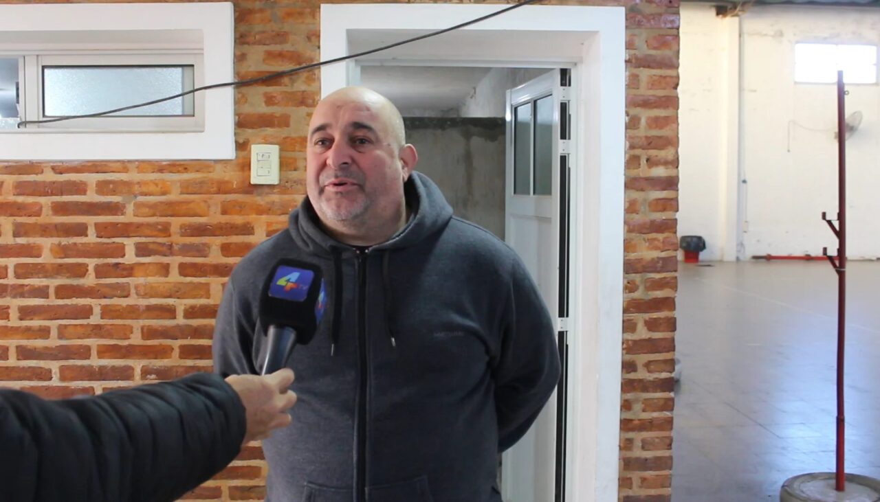 LAS ROSAS: CLUB BELGRANO REANUDÓ LAS OBRAS EN LOS VESTUARIOS DEL GIMNASIO